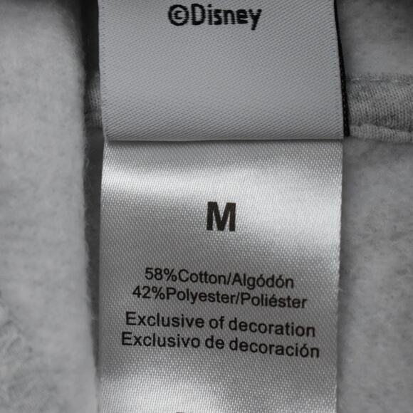 Disney Lilo & Stitch Santa Hat Christmas Gray Zip Up Hoodie sz medium loose fit - Picture 8 of 9